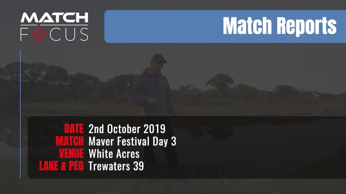 Maver Festival Day 3 – 2nd October 2019 Match Report