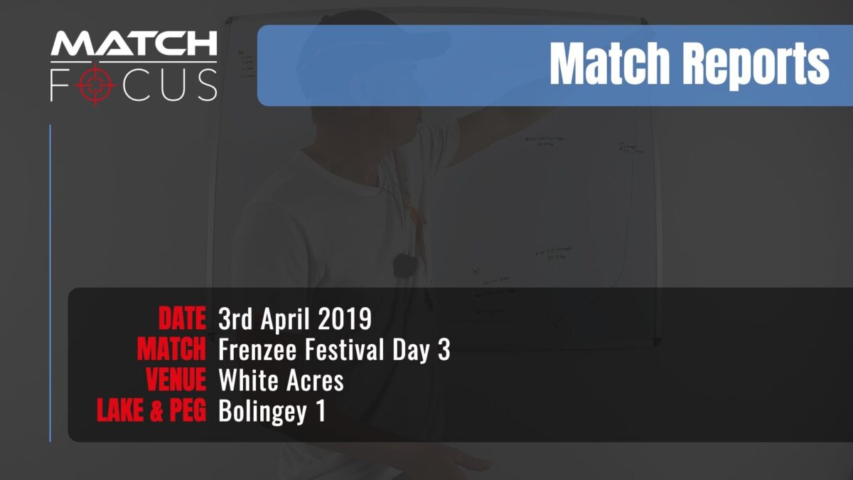 Frenzee Festival Day 3 – 3rd April 2019 Match Report