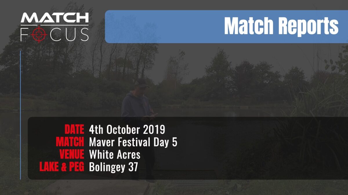 Maver Festival Day 5 – 4th October 2019 Match Report