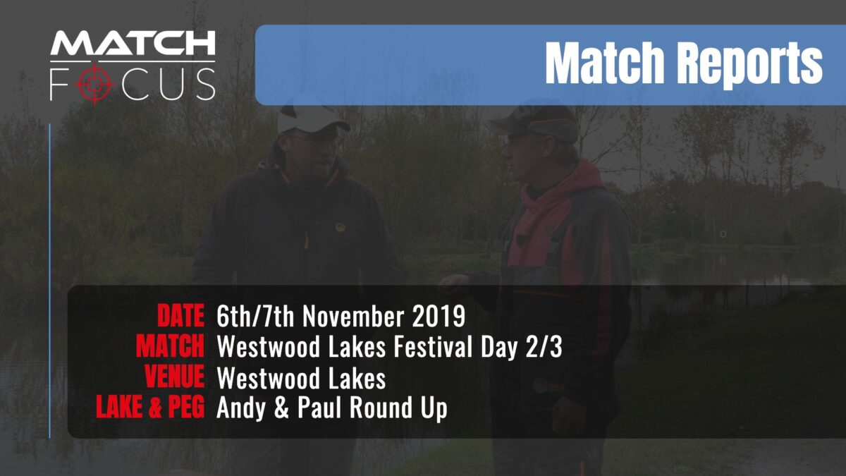 Westwood Festival Day 2 & 3 – 6/7th November 2019 Match Report