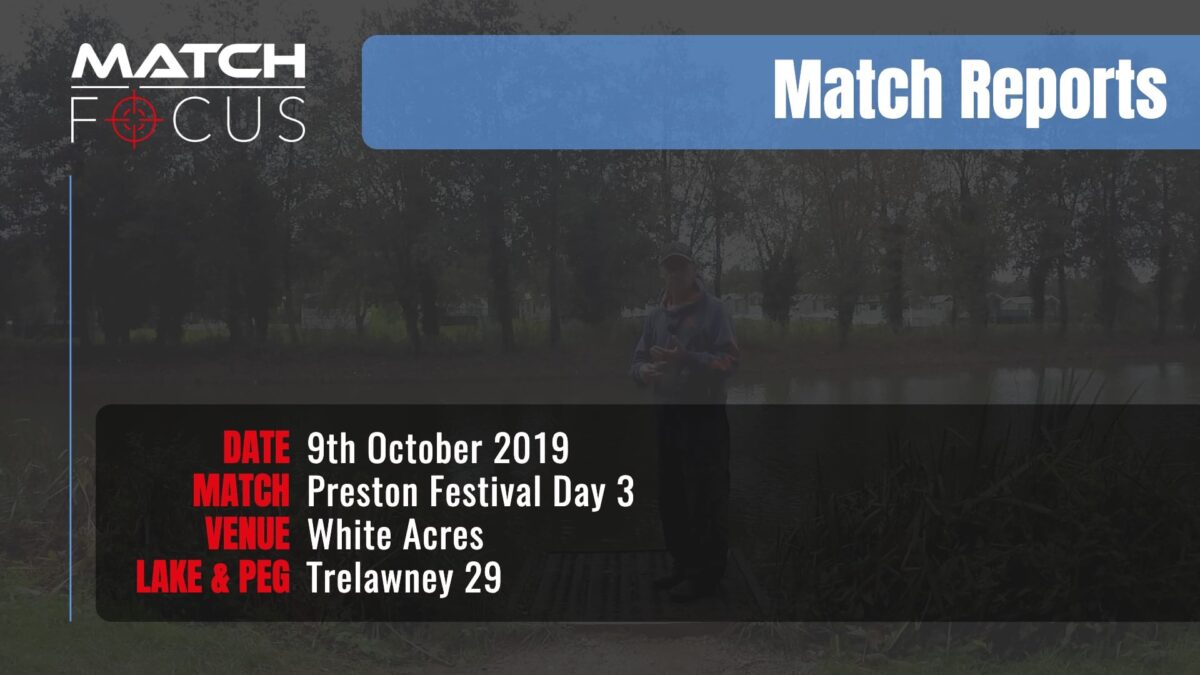 Preston Festival Day 3 – 9th October 2019 Match Report