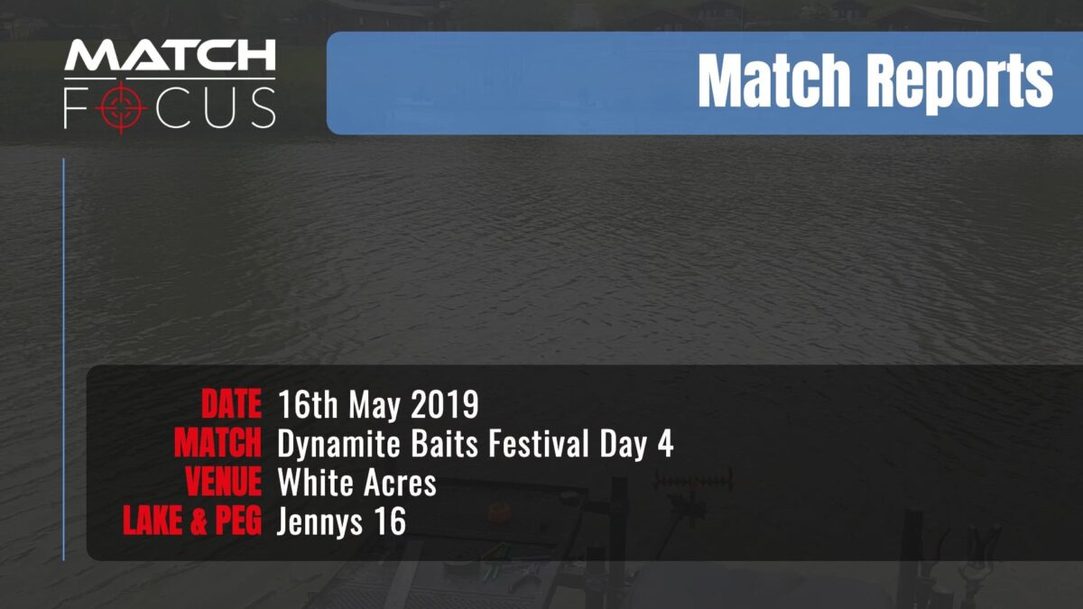 Dynamite Festival Day 4 – 16th May 2019 Match Report