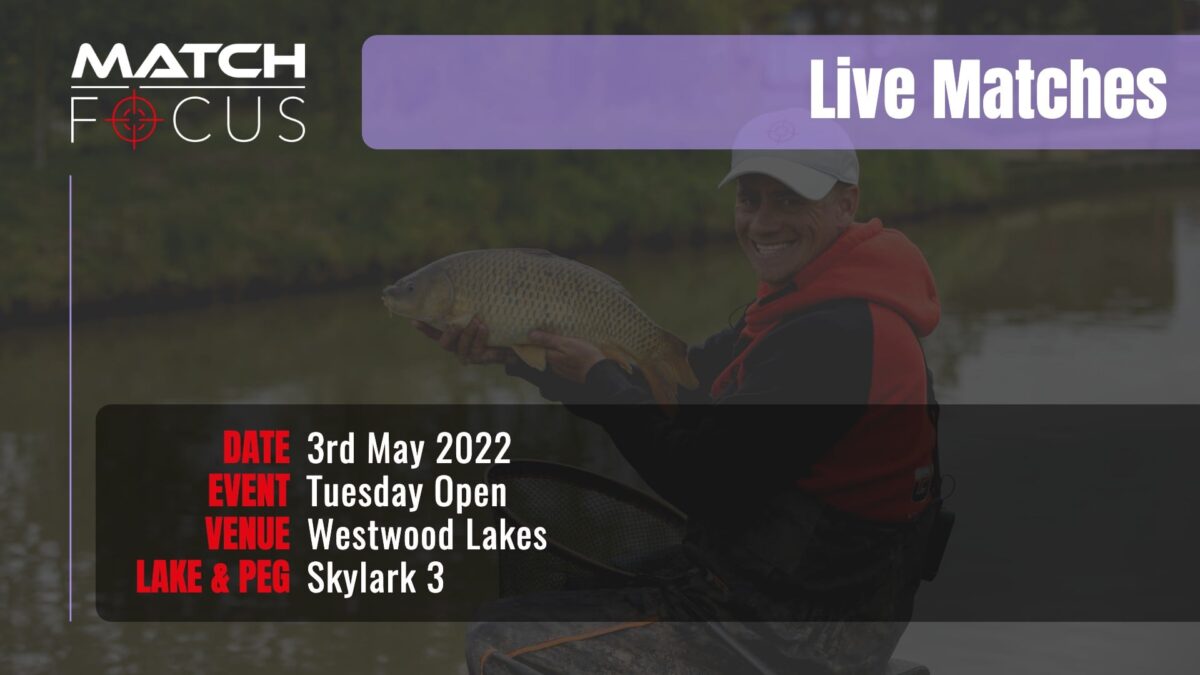 Live Match – Westwood Lakes 3rd May 2022