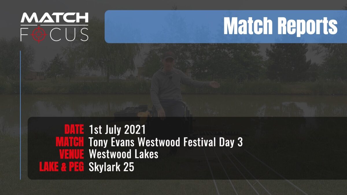 Tony Evans Westwood Festival Day 3 – 1st July 2021 Match Report