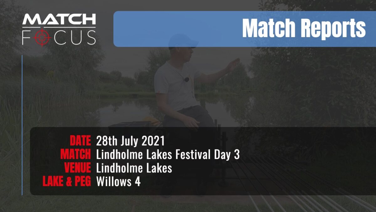 Lindholme Lakes Festival Day 3 – 28th July 2021 Match Report