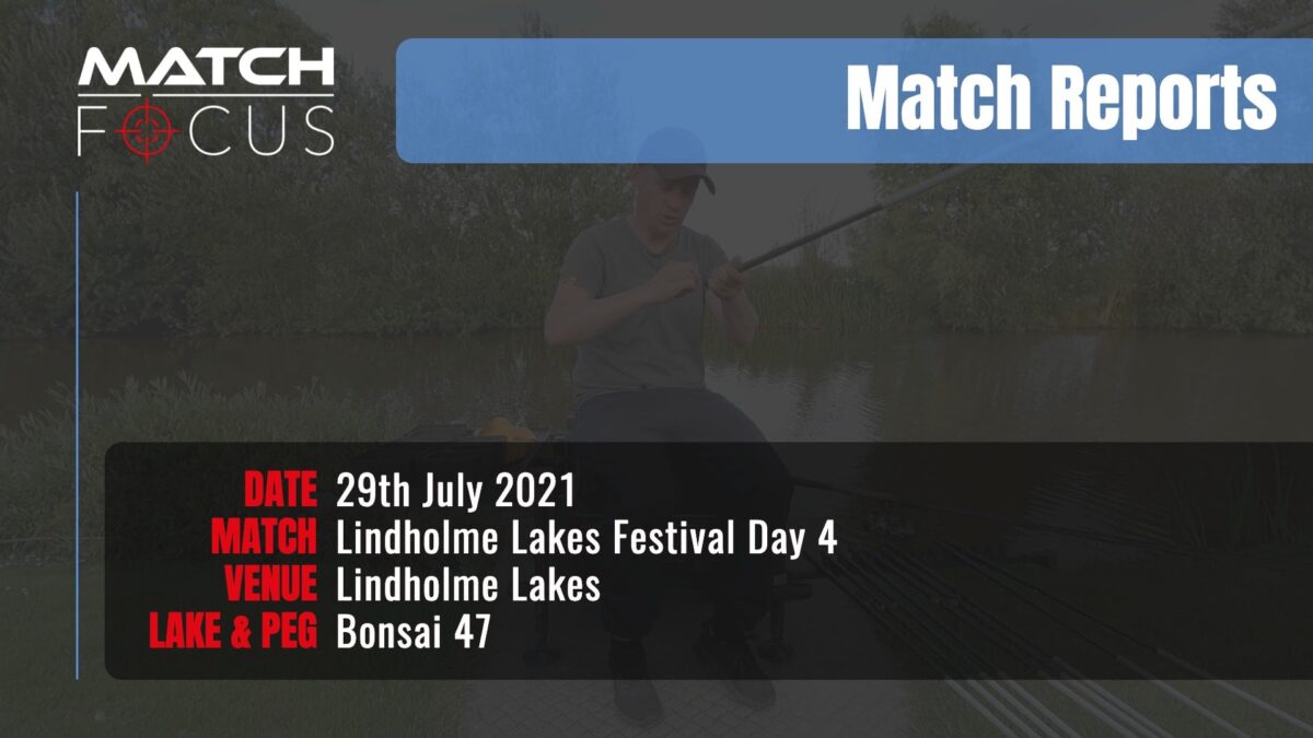 Lindholme Lakes Festival Day 4 – 29th July 2021 Match Report