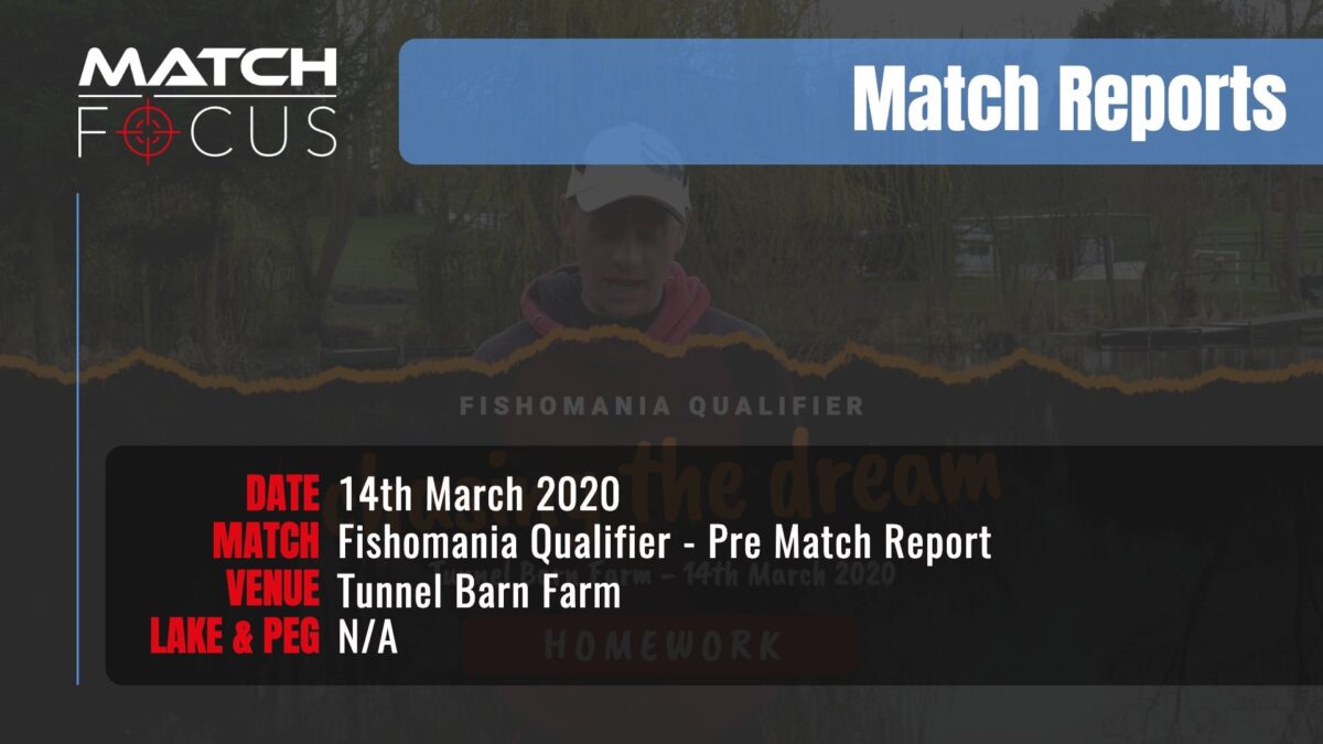 Fishomania Prematch – 14th March 2020 Match Report