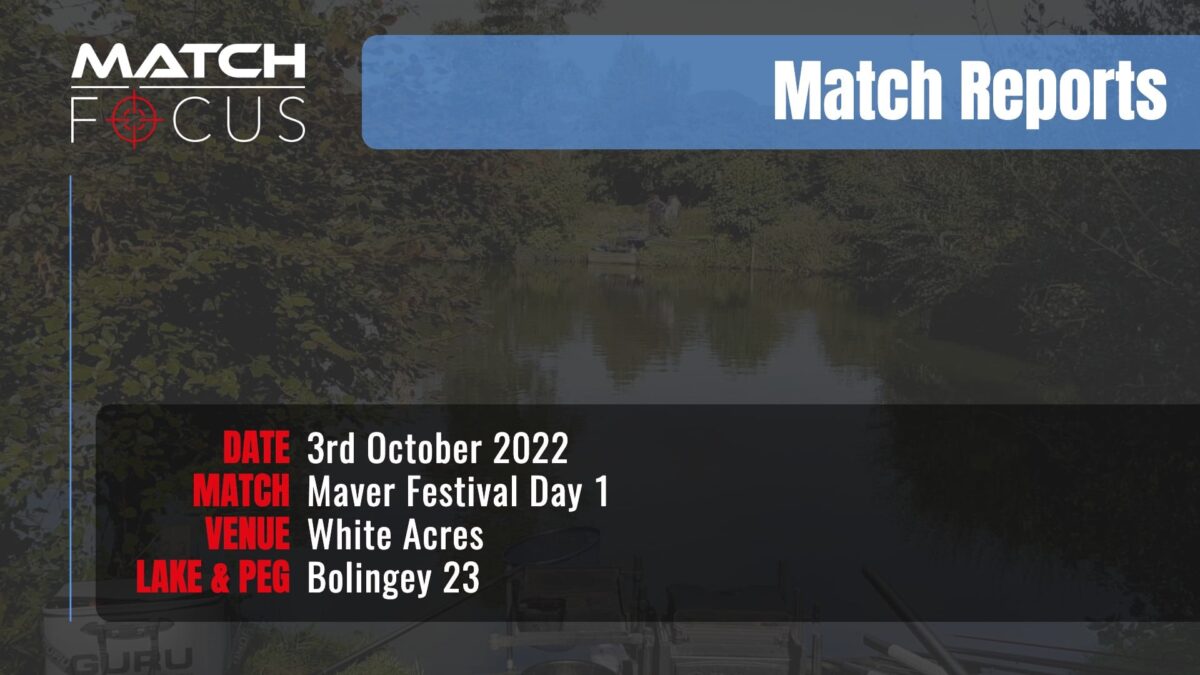 Maver Festival Day 1 – 3rd October 2022 Match Report