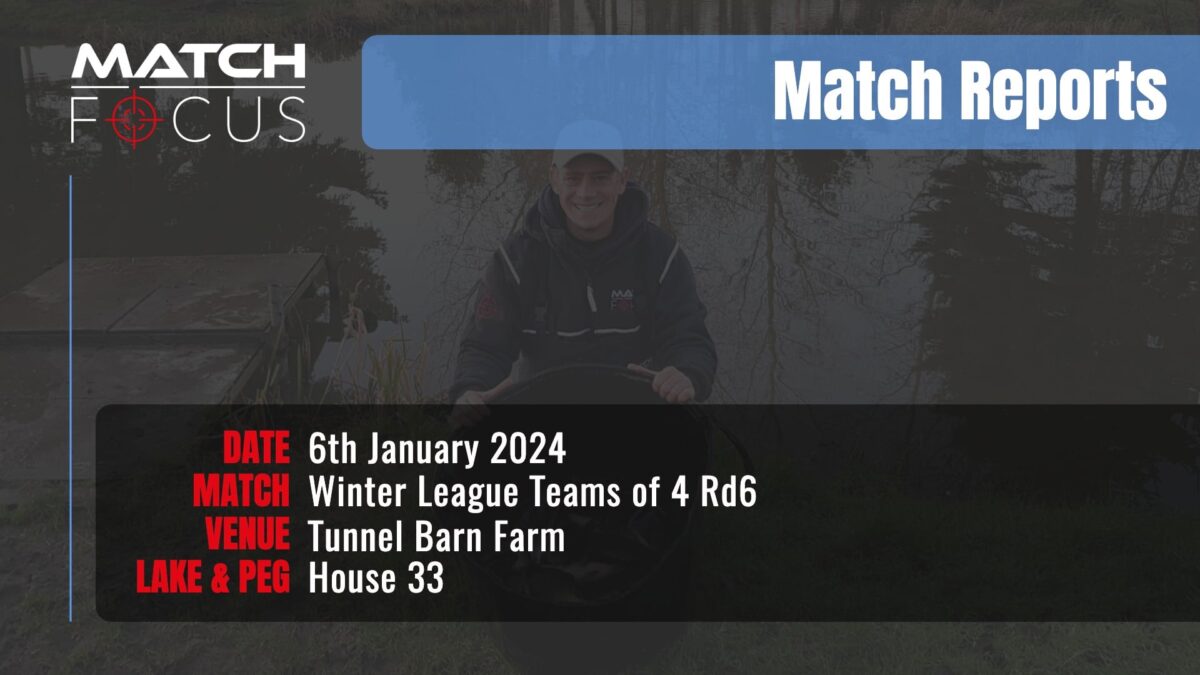 Winter League Teams of 4 Rd6 – 6th January 2024 Match Report