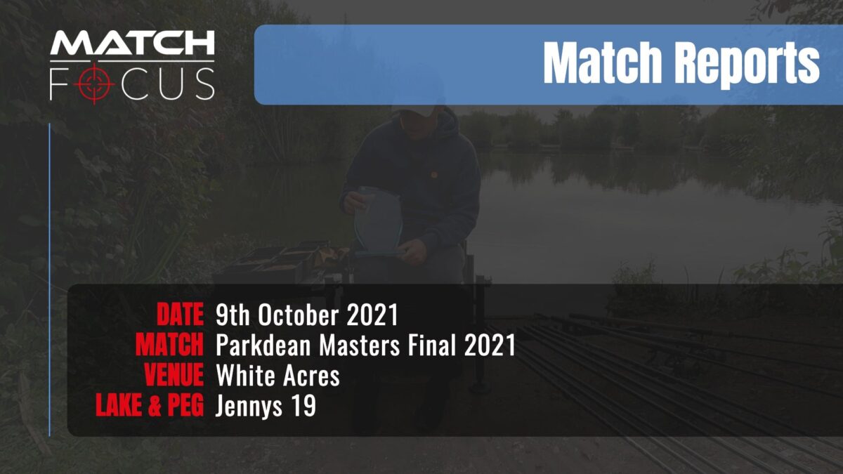 Parkdean Masters Final – 9th October 2021 Match Report