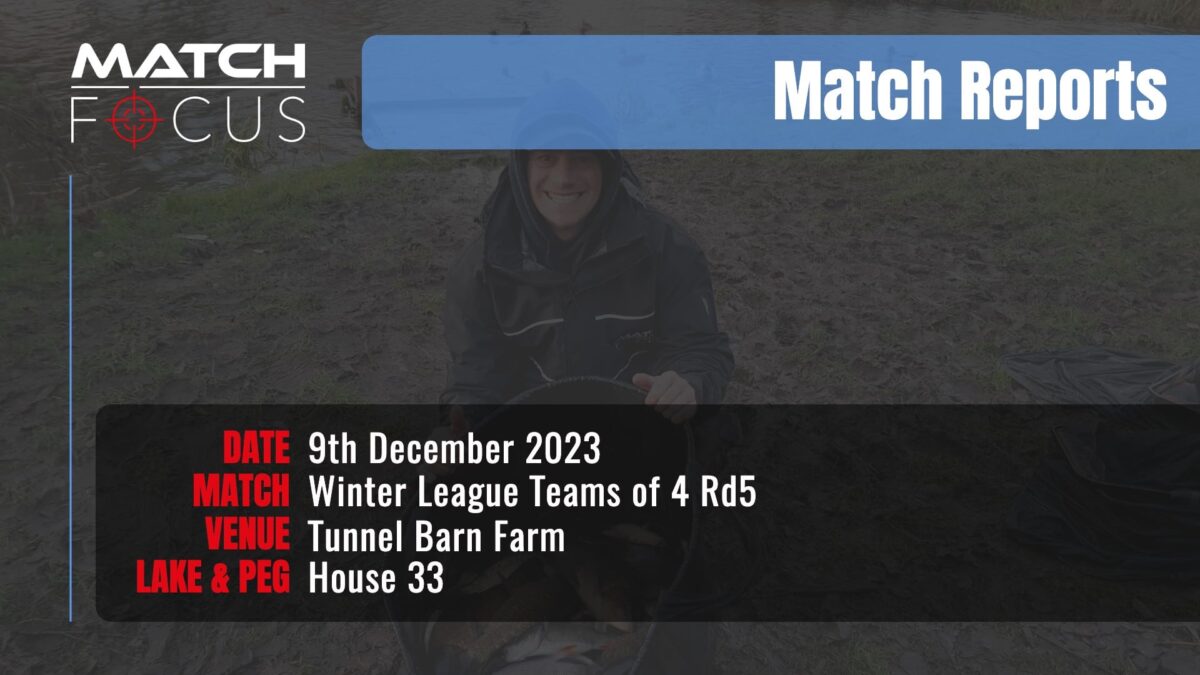 Winter League Teams of 4 Rd5 – 9th December 2023 Match Report