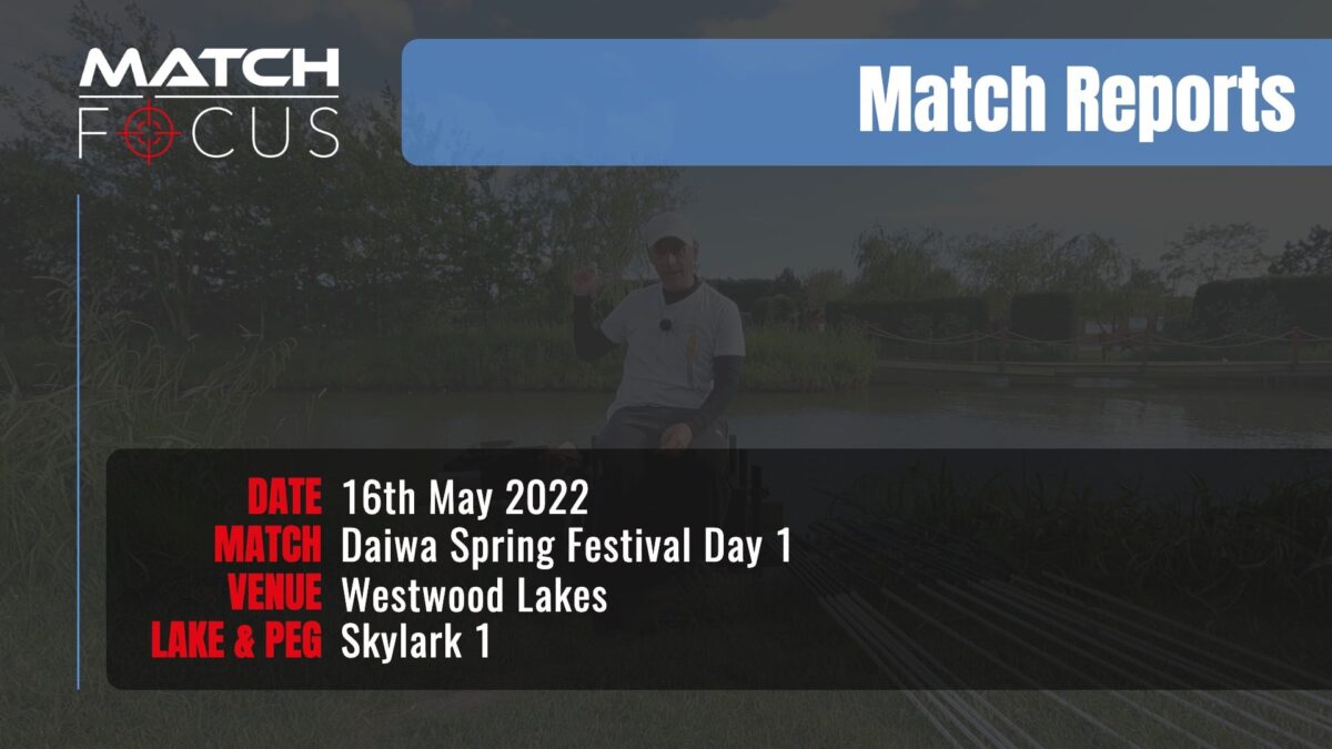 Daiwa Spring Festival Day 1 – 16th May 2022 Match Report
