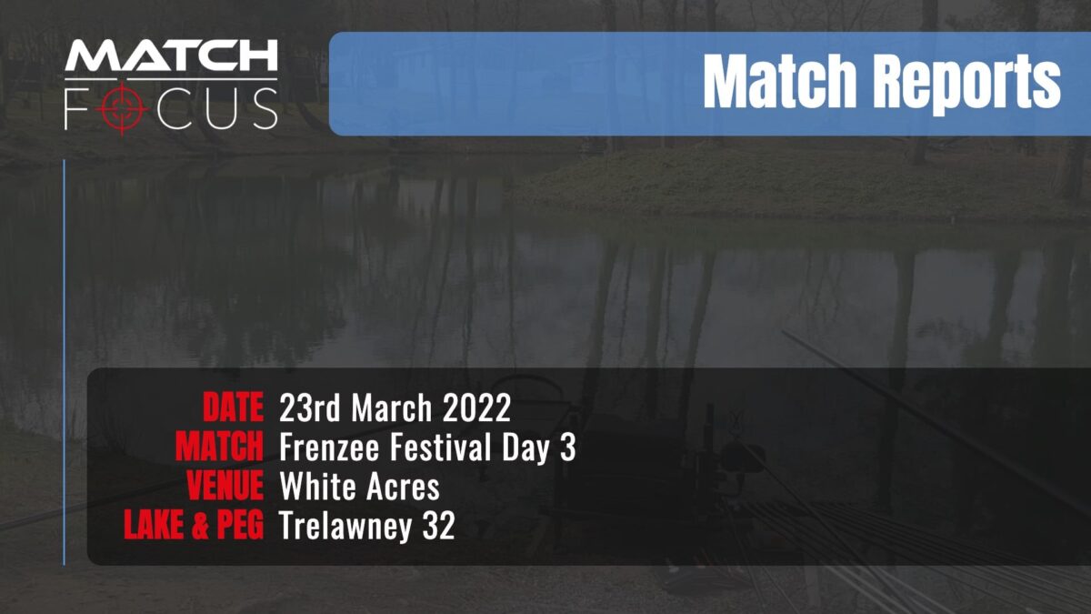 Frenzee Festival Day 3 – 23rd March 2022 Match Report