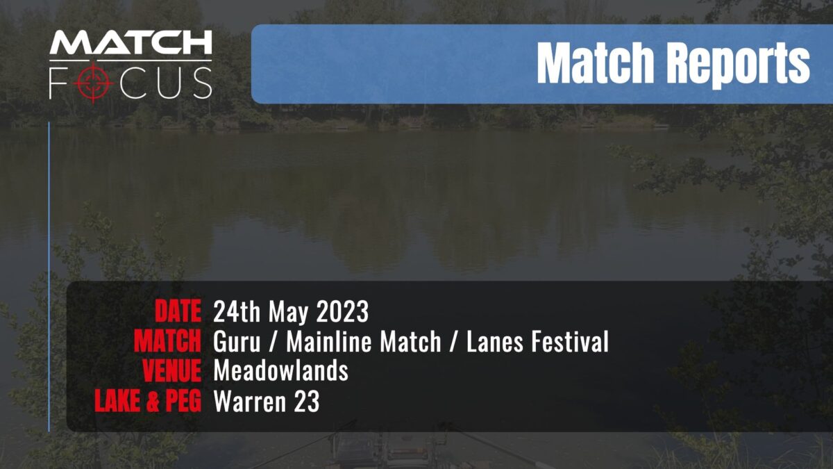 Guru / Mainline Match / Lanes Festival – 24th May 2023 Match Report