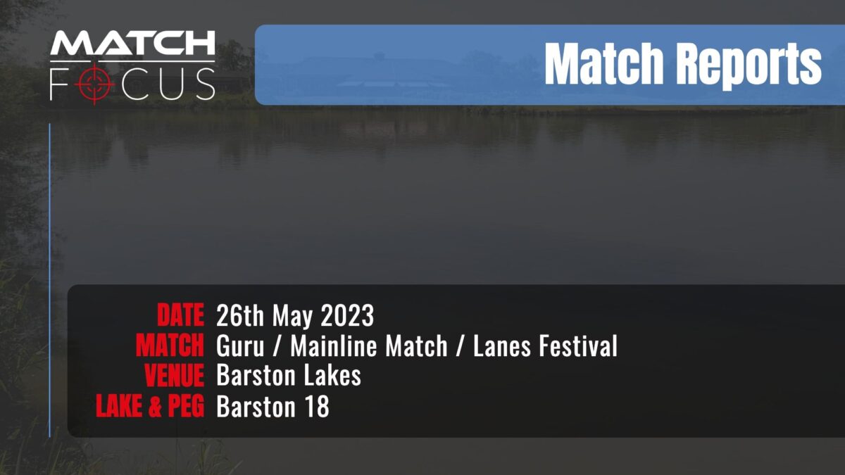 Guru / Mainline Match / Lanes Festival – 26th May 2023 Match Report