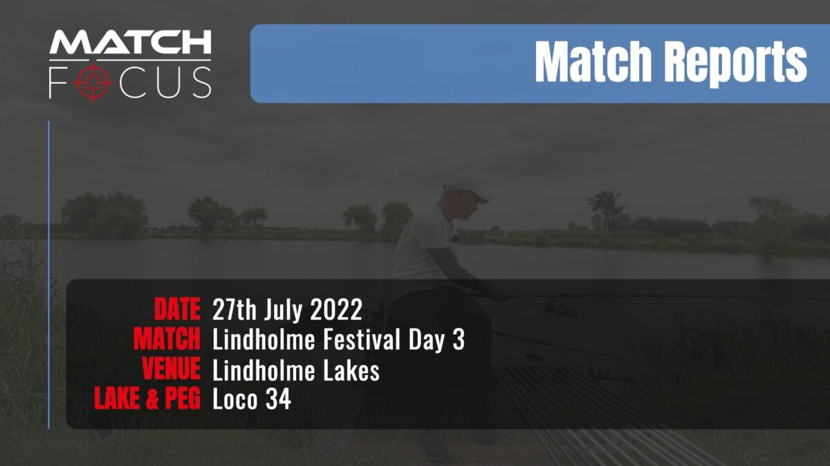 Lindholme Lakes Festival Day 3 – 27th July 2022 Match Report