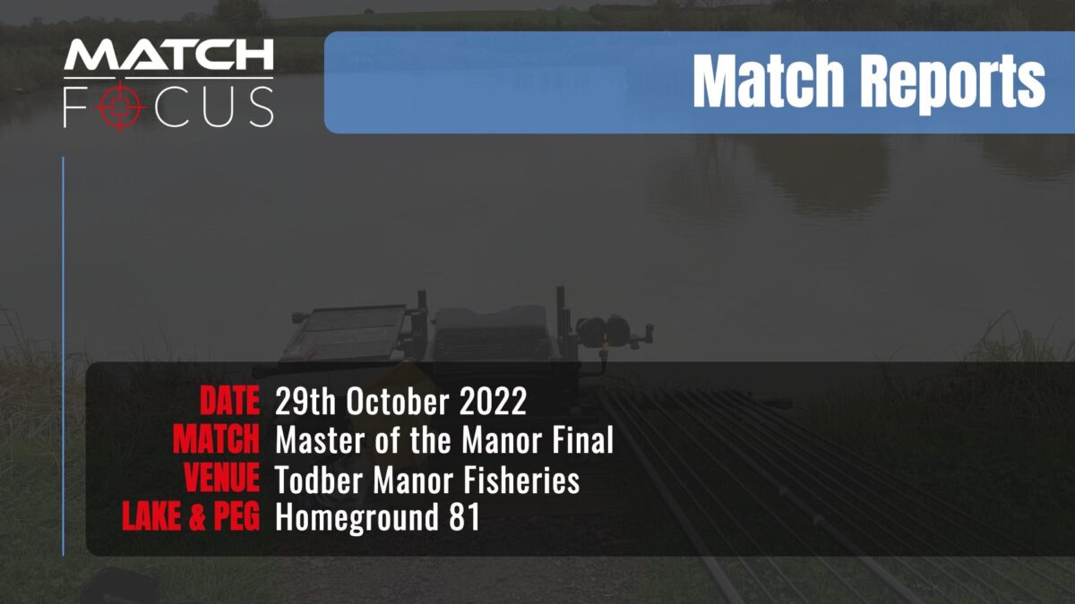 Master of the Manor Final – 29th October 2022 Match Report