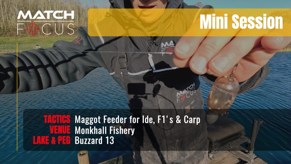 Maggot Feeder for Ide, F1’s & Carp | Monkhall Fishery | Mini Session