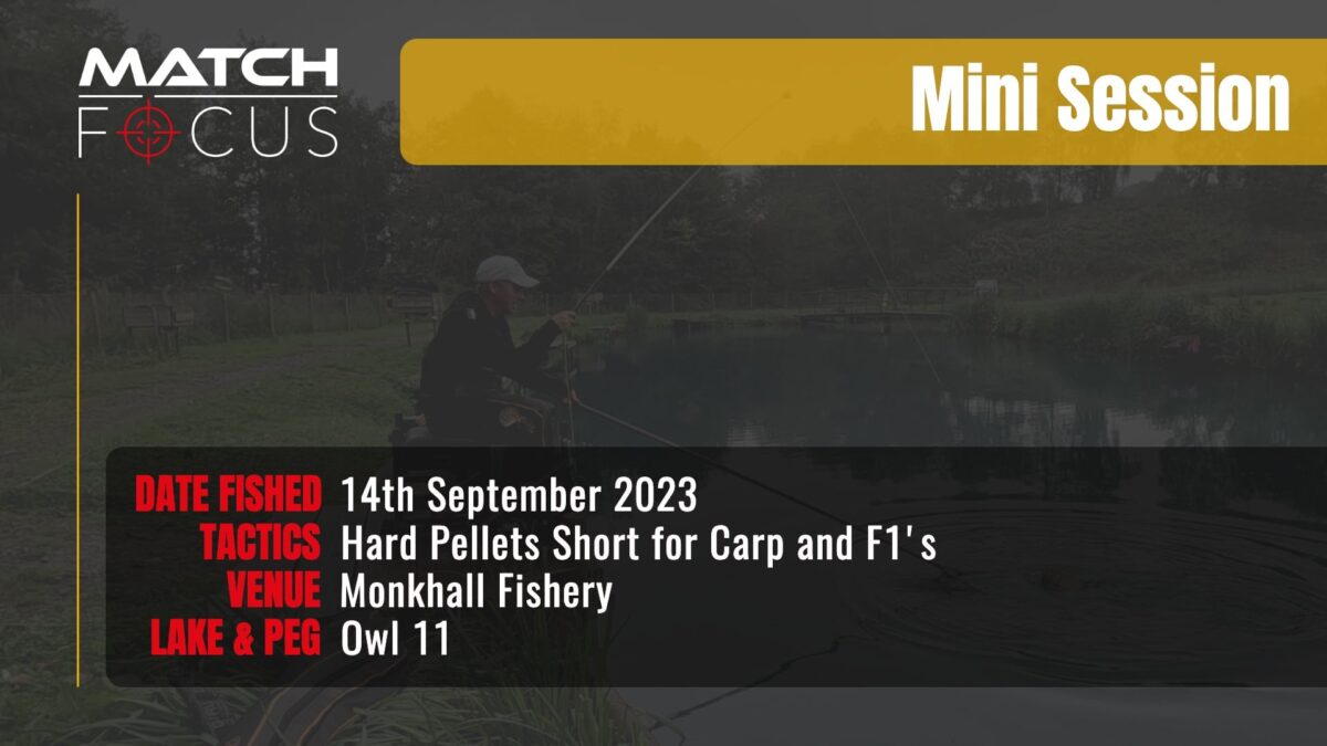 Hard Pellets In The Edge For F1’s And Carp | Monkhall Fishery | 14th September 2023 | Mini Session